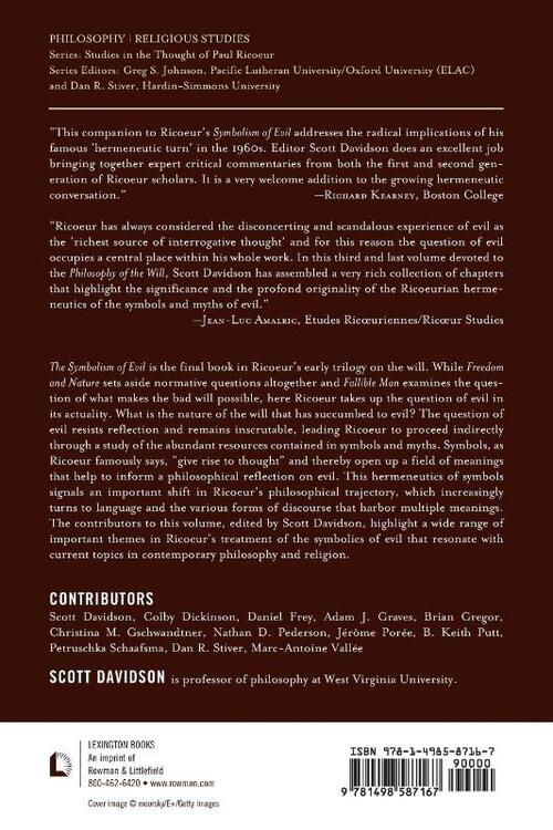 A Companion to Ricoeur's The Symbolism of Evil
