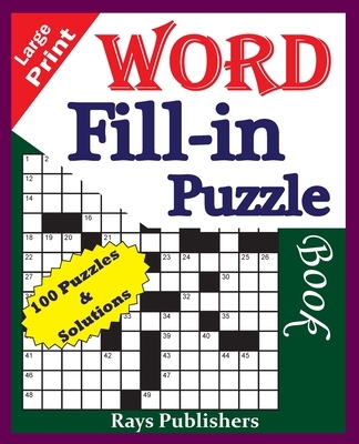 Large Print Word Fill-in Puzzle book