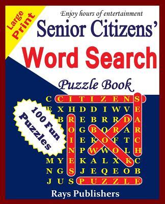 Senior Citizens' word search puzzle book