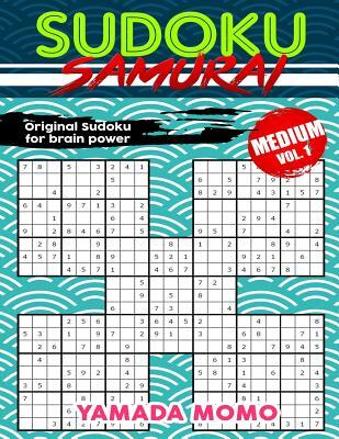 Sudoku Samurai Medium: Original Sudoku For Brain Power Vol. 1: Include 100 Puzzles Sudoku Samurai Medium Level