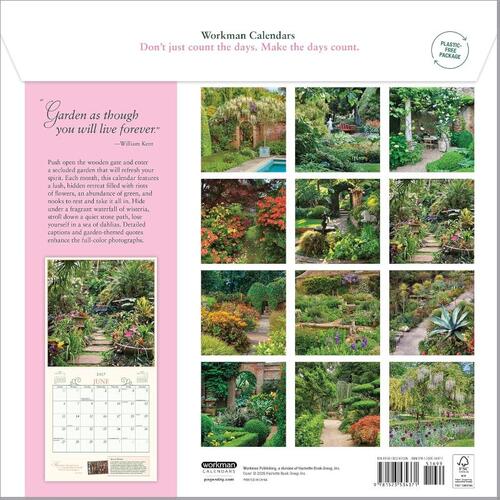 Secret Garden Wall Calendar 2027