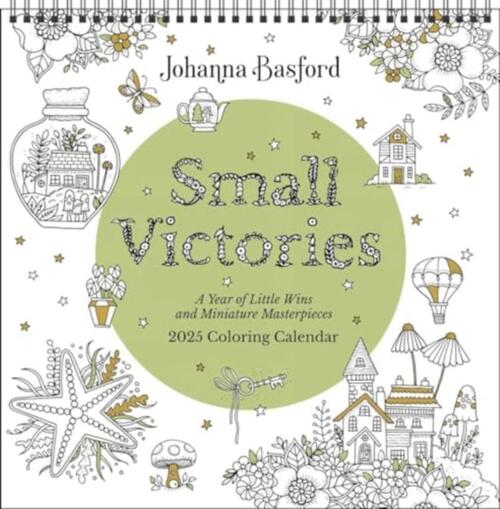 Johanna Basford 2025 Coloring Wall Calendar