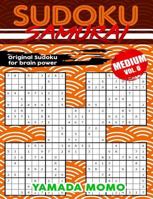 Sudoku Samurai Medium: Original Sudoku For Brain Power Vol. 6: Include 500 Puzzles Sudoku Samurai Medium Level