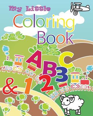 My Little Coloring Book ABC & 123: This book contain illustration of alphabets from A to Z and numbers from 0 to 9. Coloring is a great way to get chi