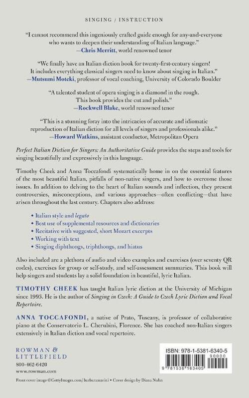 Perfect Italian Diction for Singers