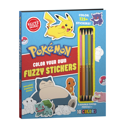 Pokemon Color Your Own Fuzzy Stickers
