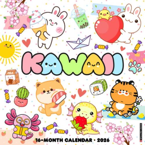 Kawaii 2026 Wall Calendar