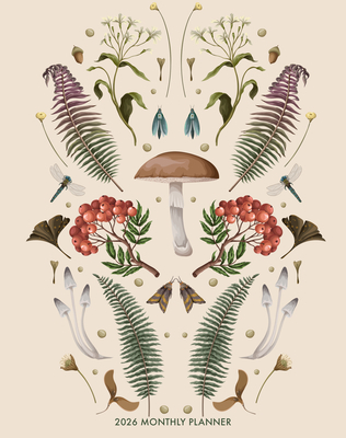 Magic Mushroom 2026 7.5 X 9.5 Booklet Monthly Planner