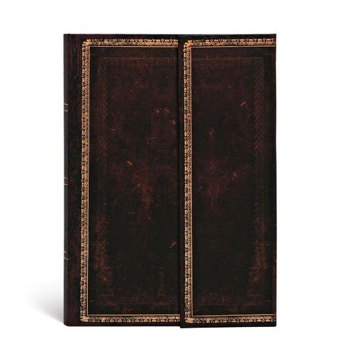 Black Moroccan (Old Leather Collection) Mini Lined Journal