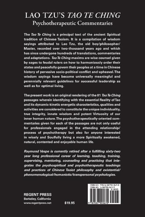 LAO TZU'S TAO TE CHING Psychotherapeutic Commentaries