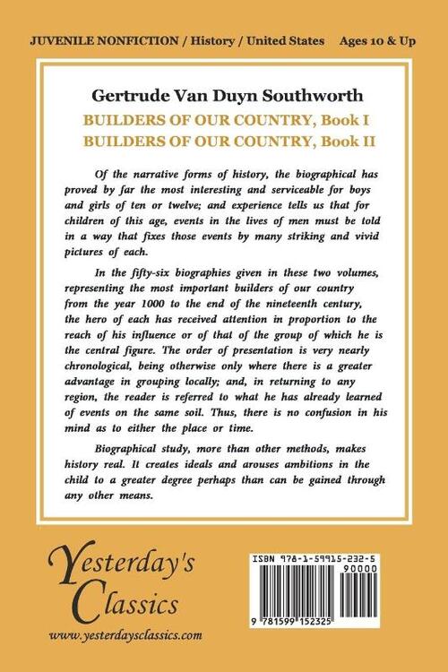 Builders of Our Country, Book I (Yesterday's Classics)