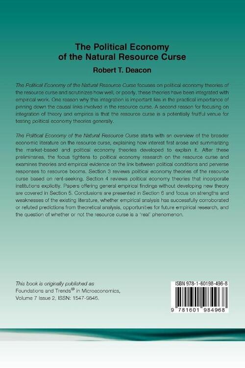 The Political Economy of the Natural Resources Curse