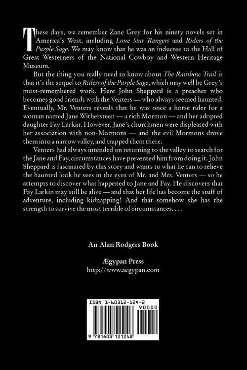 The Rainbow Trail by Zane Grey,  Fiction, Western, Historical