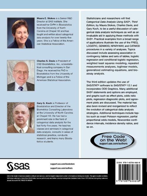 Categorical Data Analysis Using SAS, Third Edition