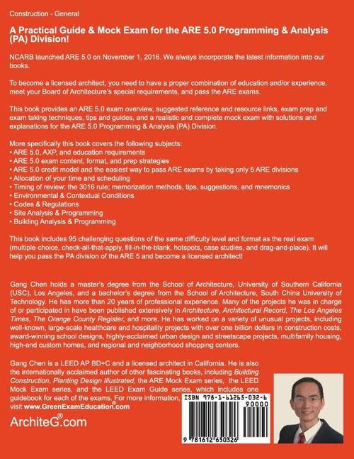 Programming & Analysis (PA) ARE 5.0 Mock Exam (Architect Registration Exam)