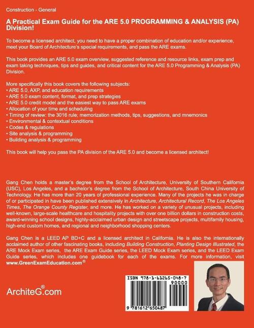 Programming & Analysis (PA) ARE 5.0 Exam Guide (Architect Registration Examination)