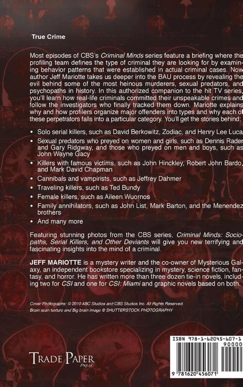 Criminal Minds: Sociopaths, Serial Killers, and Other Deviants