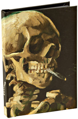 Teneues - Mini Notebook: Head of a Skeleton with a Burning Cigarette by Vincent Van Gogh, Skull, Hardcover, Mini Notebook - 120 Dot-Grid Pages with La