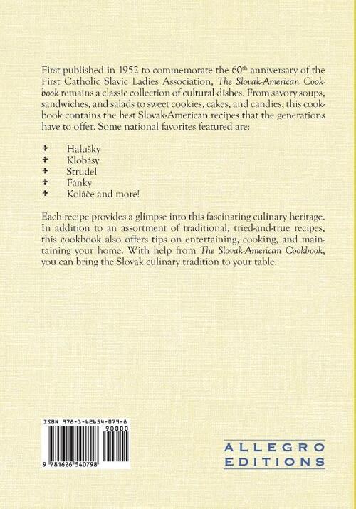 The Anniversary Slovak-American Cook Book