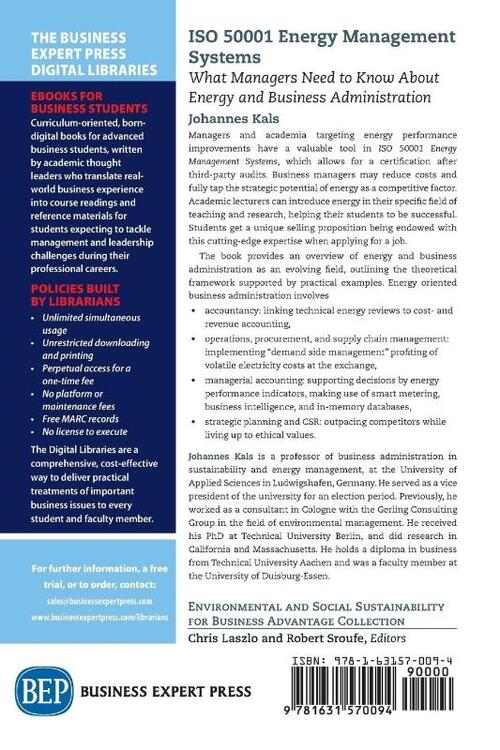 ISO 50001 Energy Management Systems