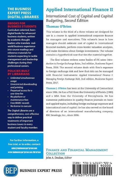 Applied International Finance, Volume II