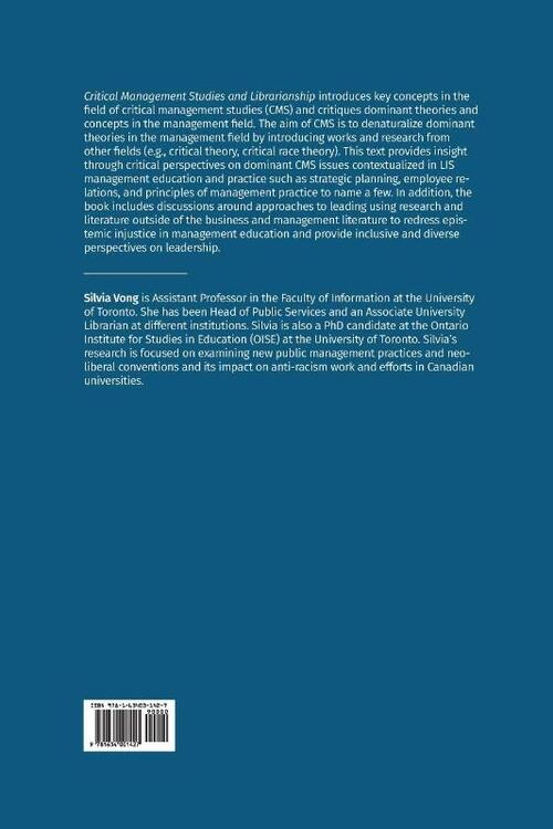 Critical Management Studies and Librarianship