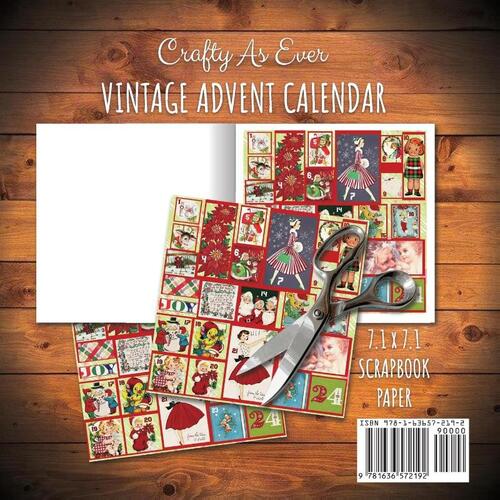 Vintage Advent Calendar Scrapbook Paper Pad