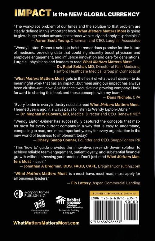 What Matters Matters Most