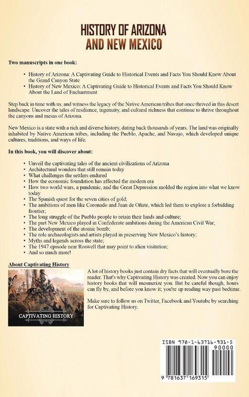 History of Arizona and New Mexico
