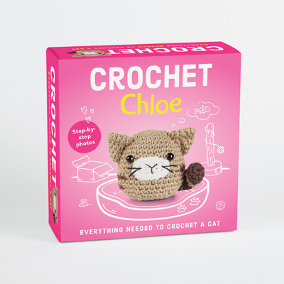 Pil Crochet Kit for Beginners - Chloe the Cat Amigurumi - Yarn, Hook, Safety Eyes, Stuffing & Illustrated Booklet Make a Stuffed Cat Craft Gift for Ag
