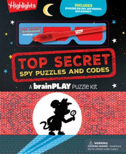 Brainplay Top Secret Spy Puzzles and Codes: Puzzle Book Packed with Brain Teasers and Hidden Pictures Challenges for Kids 7 and Up