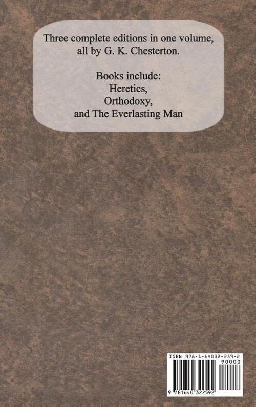 Chesterton Apologetics Set - Heretics, Orthodoxy, and The Everlasting Man