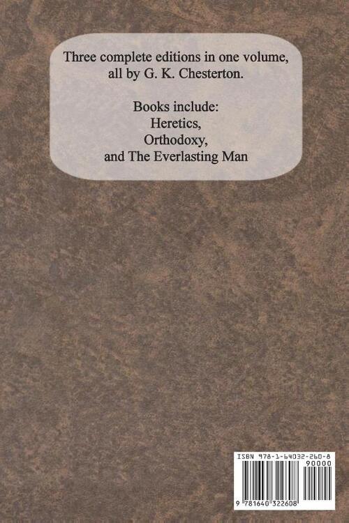 Chesterton Apologetics Set - Heretics, Orthodoxy, and The Everlasting Man