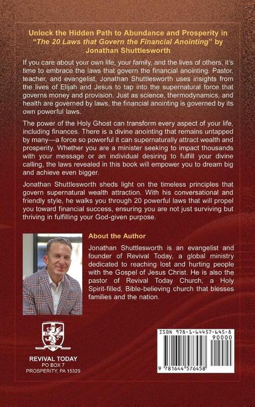The 20 Laws that Govern the Financial Anointing