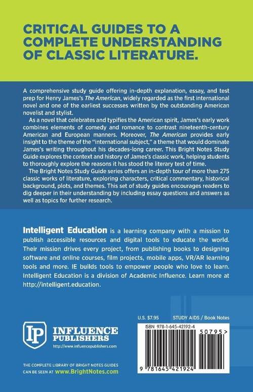 Study Guide to The American by Henry James