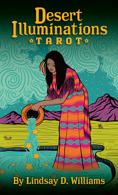 Desert Illuminations Tarot: 78-Card Tarot Deck with Teal Painted Edges & Illustrated Guidebook - American Southwest, Mysticism, Chakras, and Astrology