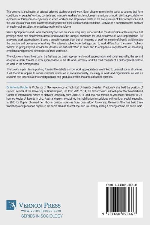 Work Appropriation and Social Inequality