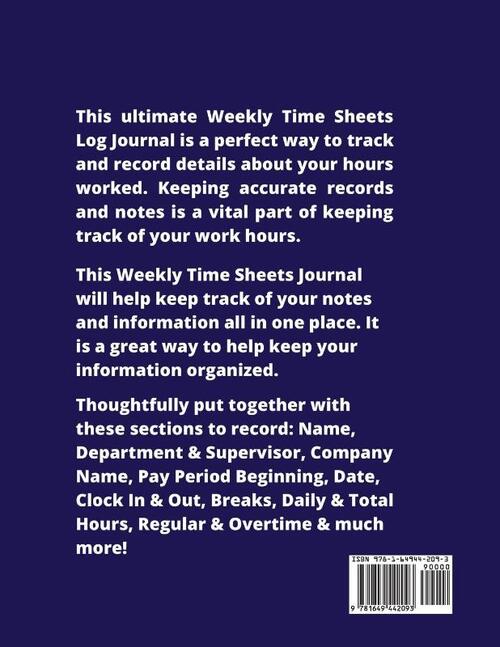 Weekly Time Sheets