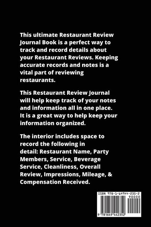 Restaurant Review Journal