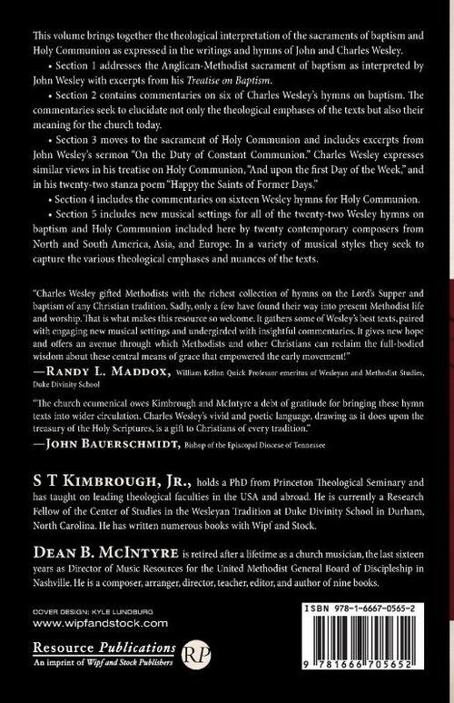 A Theology of the Sacraments Interpreted by John and Charles Wesley