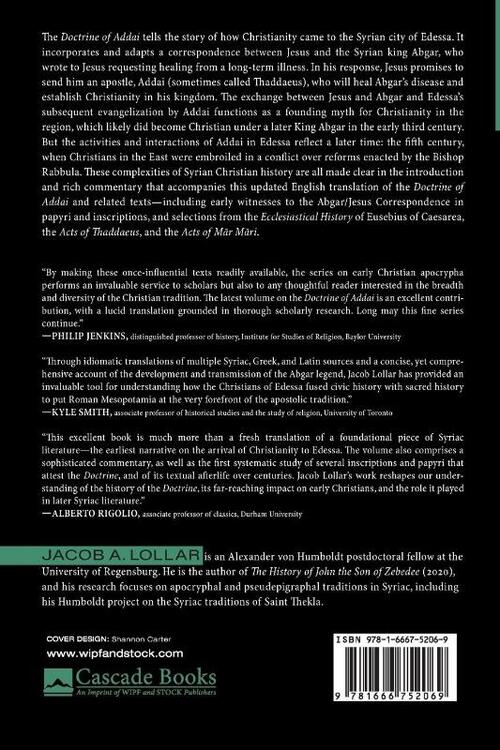 The Doctrine of Addai and the Letters of Jesus and Abgar