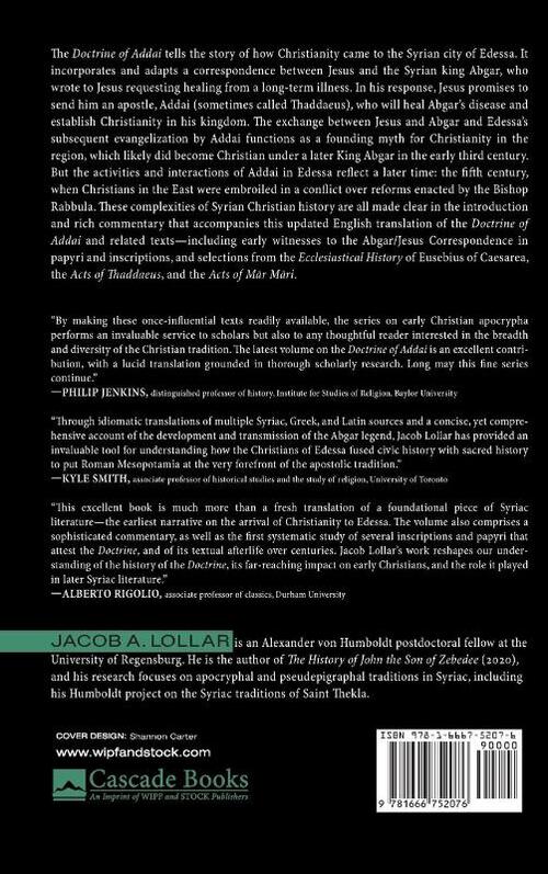 The Doctrine of Addai and the Letters of Jesus and Abgar