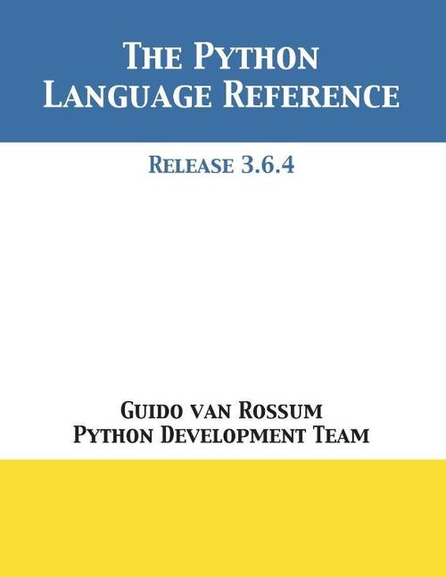 The Python Language Reference