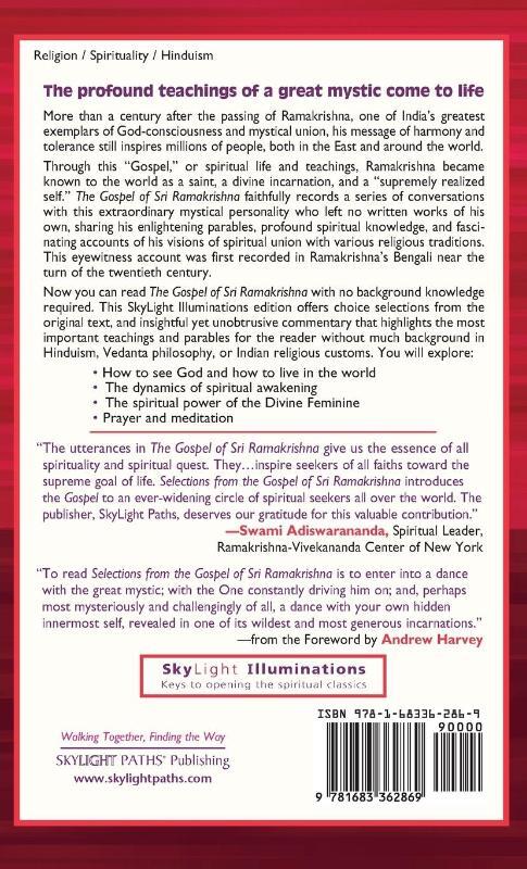 Selections from the Gospel of Sri Ramakrishna