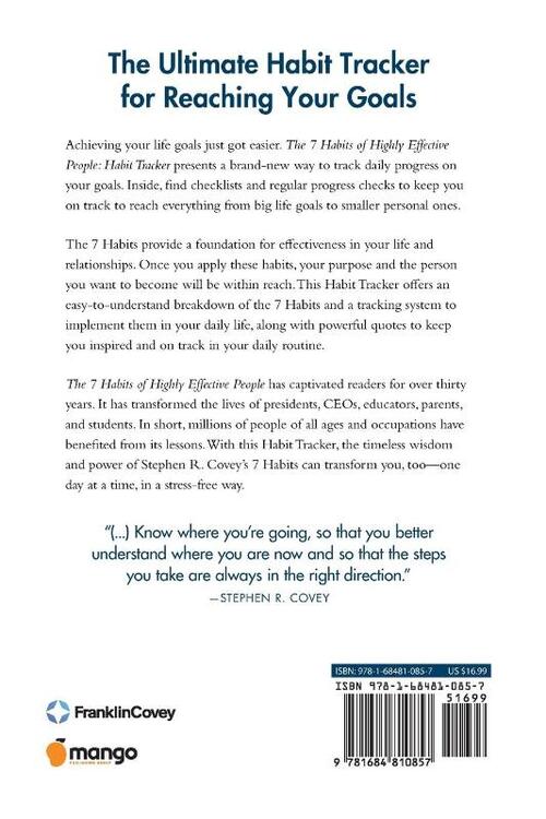 The 7 Habits of Highly Effective People: Habit Tracker