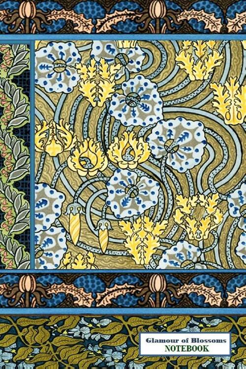 Glamour of Blossoms NOTEBOOK [ruled Notebook/Journal/Diary to write in, 60 sheets, Medium Size (A5) 6x9 inches]