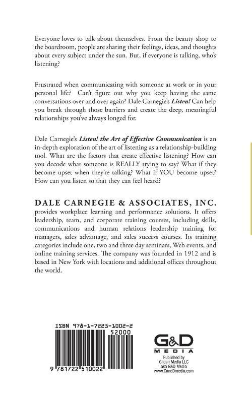 Listen!:  The Art of Effective Communication