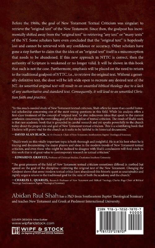 Changing the Goalpost of New Testament Textual Criticism