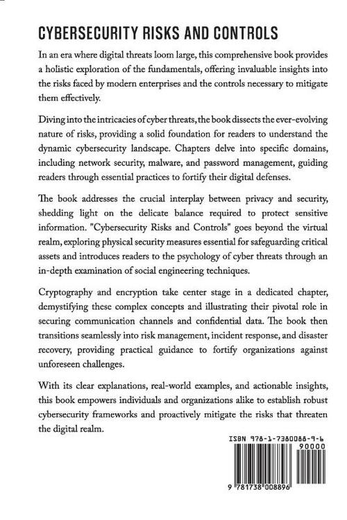 Cybersecurity Risks and Controls: Fundamentals of Organizational Cybersecurity