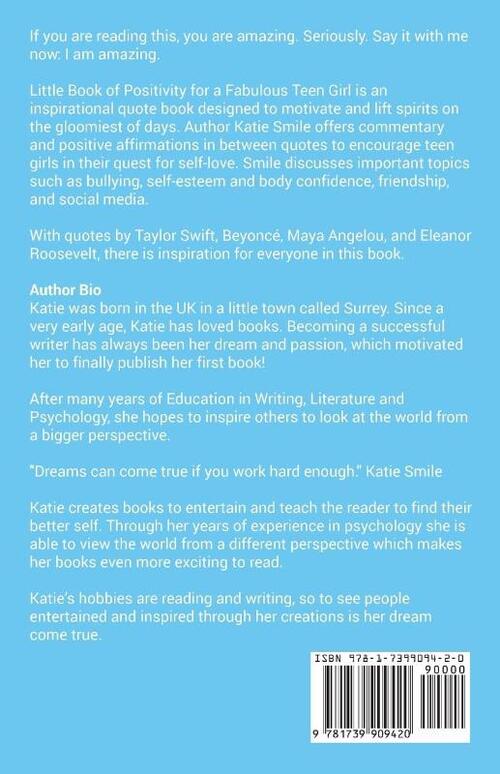 Little Book of Positivity for a Fabulous Teen Girl
